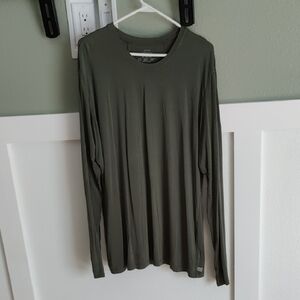 Women's Olive Green Long Sleeve Shirt